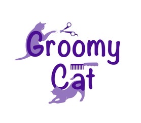 Logo Groomy Cat